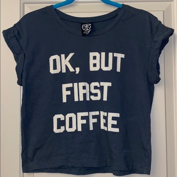 Recycled Karma Tops - Coffee T-shirt